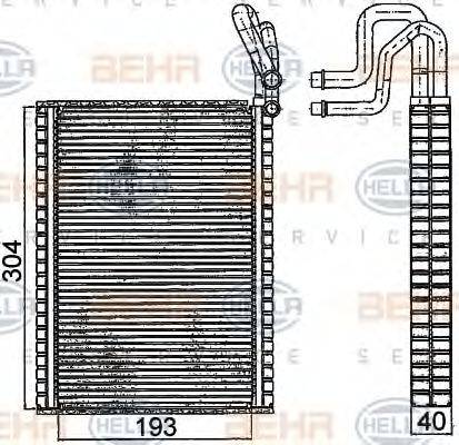 BEHR HELLA SERVICE 8FV351331291 Випарник, кондиціонер