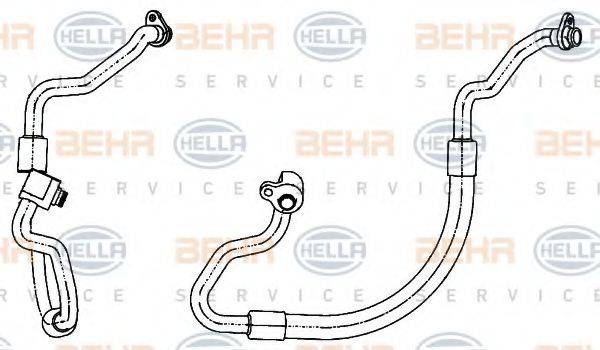 BEHR HELLA SERVICE 9GS351338491 Трубопровід низького тиску, кондиціонер