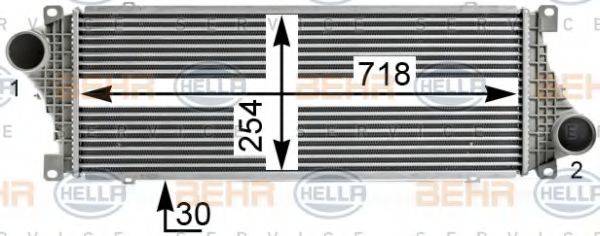 BEHR HELLA SERVICE 8ML376700621 Інтеркулер