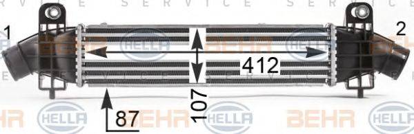 BEHR HELLA SERVICE 8ML376700731 Інтеркулер