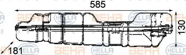 BEHR HELLA SERVICE 8MA376705121 Компенсаційний бак, охолоджуюча рідина