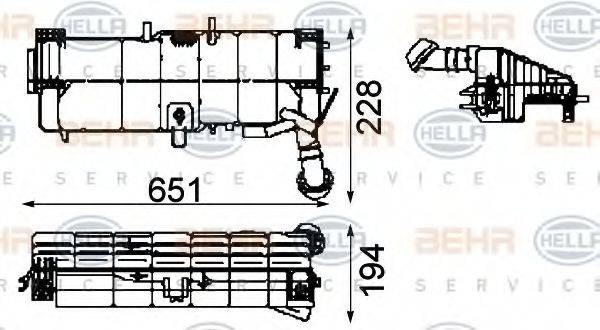 BEHR HELLA SERVICE 8MA376705361 Компенсаційний бак, охолоджуюча рідина