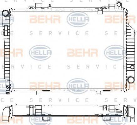 BEHR HELLA SERVICE 8MK376711201 Радіатор, охолодження двигуна