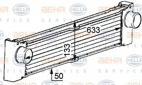 BEHR HELLA SERVICE 8ML376723521 Інтеркулер