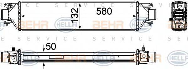 BEHR HELLA SERVICE 8ML376746691 Інтеркулер