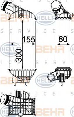 BEHR HELLA SERVICE 8ML376746791 Інтеркулер