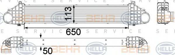 BEHR HELLA SERVICE 8ML376756331 Інтеркулер