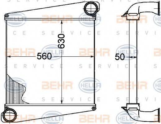 BEHR HELLA SERVICE 8ML376758191 Інтеркулер