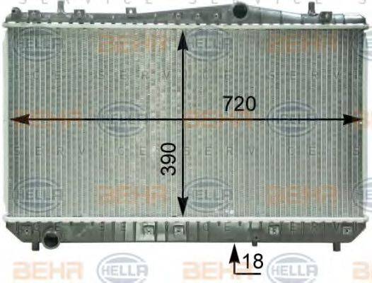 BEHR HELLA SERVICE 8MK376762631 Радіатор, охолодження двигуна