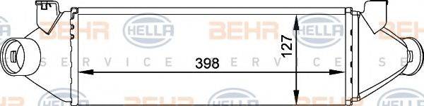 BEHR HELLA SERVICE 8ML376765011 Інтеркулер