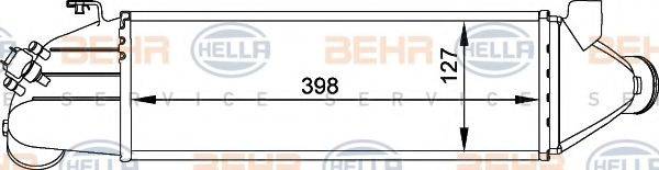 BEHR HELLA SERVICE 8ML376765021 Інтеркулер