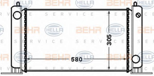 BEHR HELLA SERVICE 8MK376767721 Радіатор, охолодження двигуна