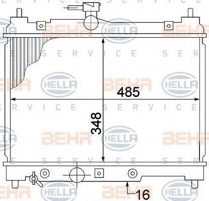 BEHR HELLA SERVICE 8MK376773461 Радіатор, охолодження двигуна