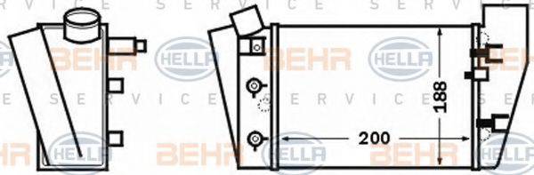 BEHR HELLA SERVICE 8ML376776091 Інтеркулер