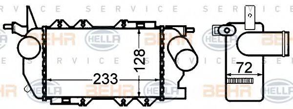 BEHR HELLA SERVICE 8ML376776431 Інтеркулер