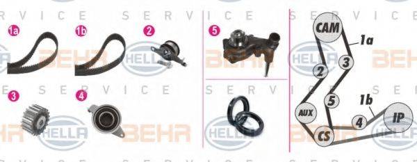 BEHR HELLA SERVICE 8MP376806811 Водяний насос + комплект зубчастого ременя