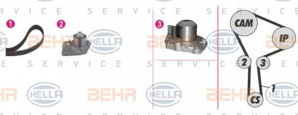 BEHR HELLA SERVICE 8MP376810871 Водяний насос + комплект зубчастого ременя