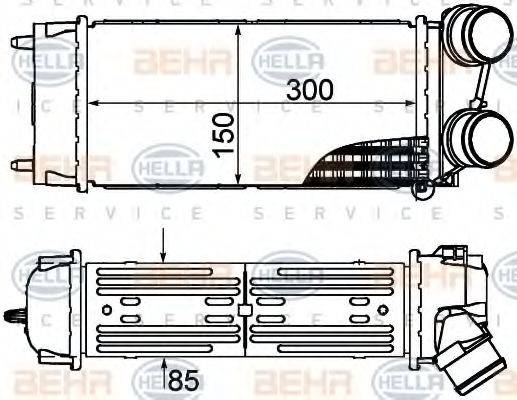 BEHR HELLA SERVICE 8ML376899241 Інтеркулер