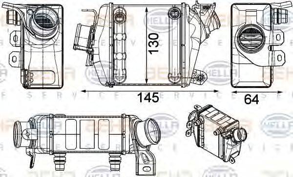 BEHR HELLA SERVICE 8ML376910191 Інтеркулер