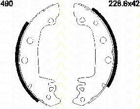 TRISCAN 810010490 Комплект гальмівних колодок