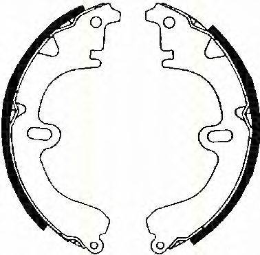 TRISCAN 810013392 Комплект гальмівних колодок