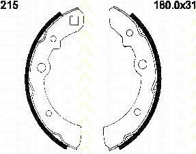 TRISCAN 810014215 Комплект гальмівних колодок