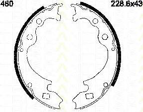 TRISCAN 810016460 Комплект гальмівних колодок