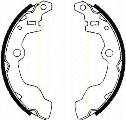 TRISCAN 810069002 Комплект гальмівних колодок