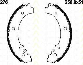 TRISCAN 810070276 Комплект гальмівних колодок