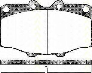 TRISCAN 811010034 Комплект гальмівних колодок, дискове гальмо