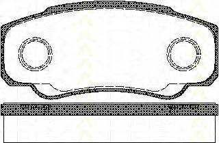 TRISCAN 811010533 Комплект гальмівних колодок, дискове гальмо