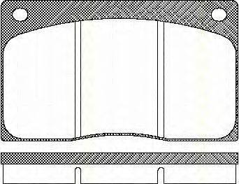 TRISCAN 811010799 Комплект гальмівних колодок, дискове гальмо