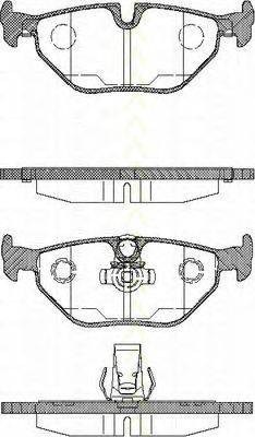 TRISCAN 811011003 Комплект гальмівних колодок, дискове гальмо