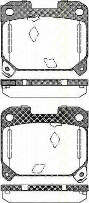 TRISCAN 811013051 Комплект гальмівних колодок, дискове гальмо