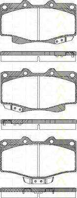 TRISCAN 811013178 Комплект гальмівних колодок, дискове гальмо