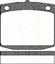 TRISCAN 811014023 Комплект гальмівних колодок, дискове гальмо