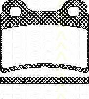 TRISCAN 811016165 Комплект гальмівних колодок, дискове гальмо