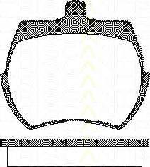 TRISCAN 811017019 Комплект гальмівних колодок, дискове гальмо