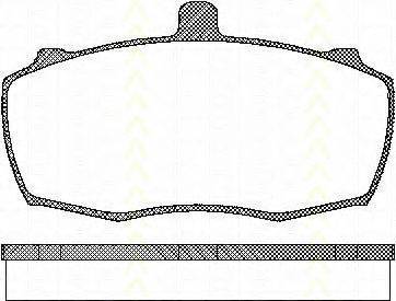 TRISCAN 811017838 Комплект гальмівних колодок, дискове гальмо