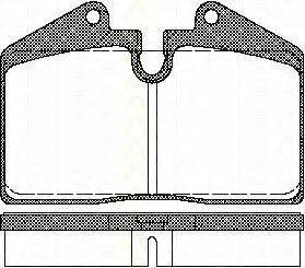 TRISCAN 811029156 Комплект гальмівних колодок, дискове гальмо