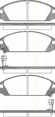 TRISCAN 811040853 Комплект гальмівних колодок, дискове гальмо