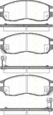 TRISCAN 811042010 Комплект гальмівних колодок, дискове гальмо