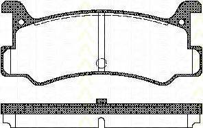 TRISCAN 811050880 Комплект гальмівних колодок, дискове гальмо
