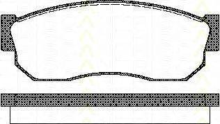 TRISCAN 811068177 Комплект гальмівних колодок, дискове гальмо