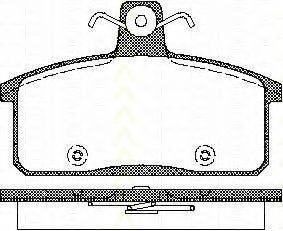 TRISCAN 811069012 Комплект гальмівних колодок, дискове гальмо
