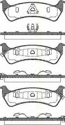 TRISCAN 811080529 Комплект гальмівних колодок, дискове гальмо