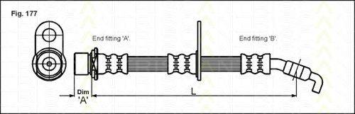 TRISCAN 815013130 Гальмівний шланг