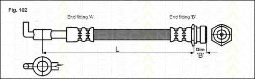 TRISCAN 815018202 Гальмівний шланг