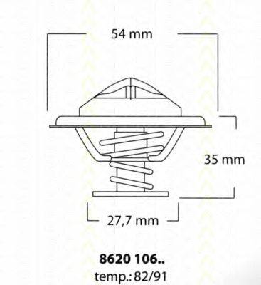 TRISCAN 862010691 Термостат, охолоджуюча рідина