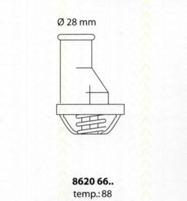 TRISCAN 86206688 Термостат, охолоджуюча рідина